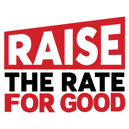 Raise the Rate For Good Campaign Logo